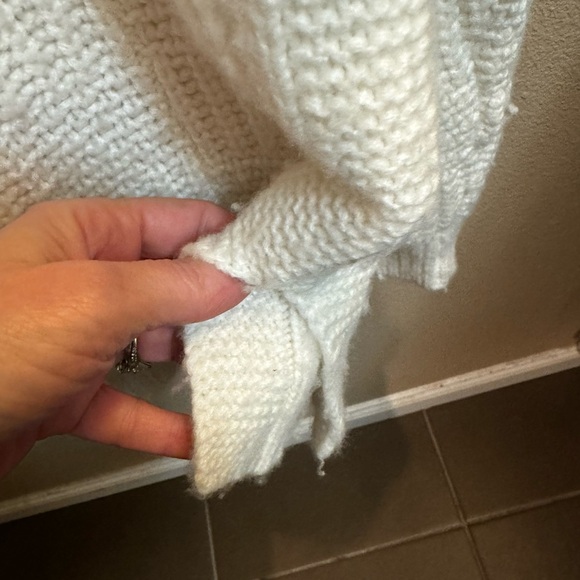 MADEWELL ANGORA WOOL Turtleneck checkerboard Knit Wool Sweater chunky luxe - Picture 10 of 13